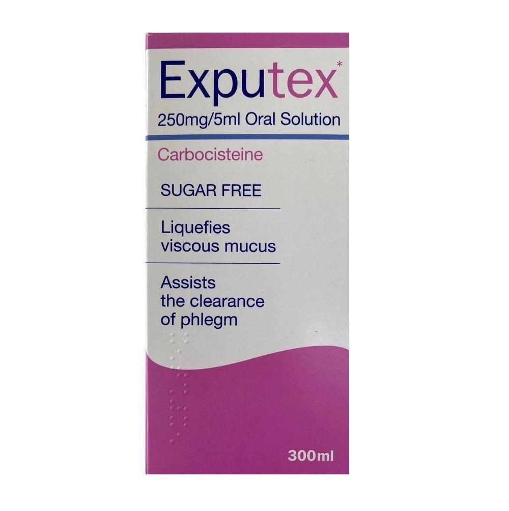 Exputex 250mg/5mL Oral Solution Sugar Free - Exputex - 300ml