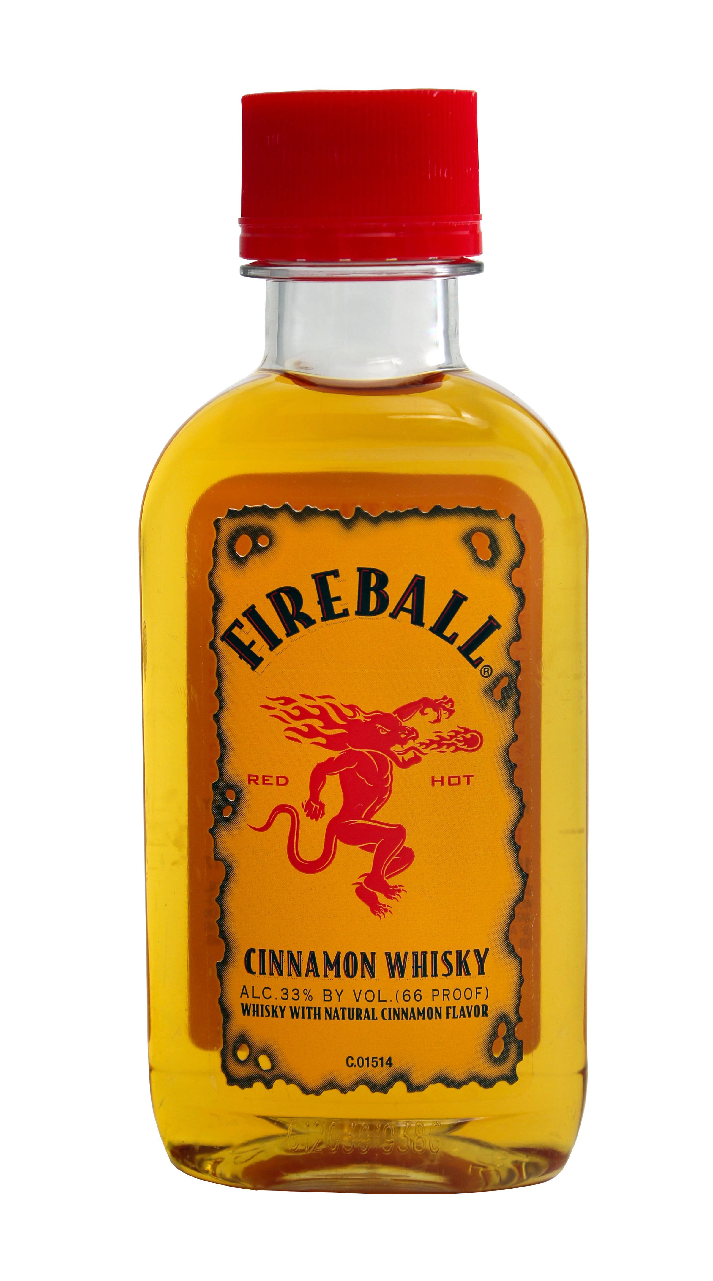 Fireball Cinnamon Whisky, Red Hot - 100 ml