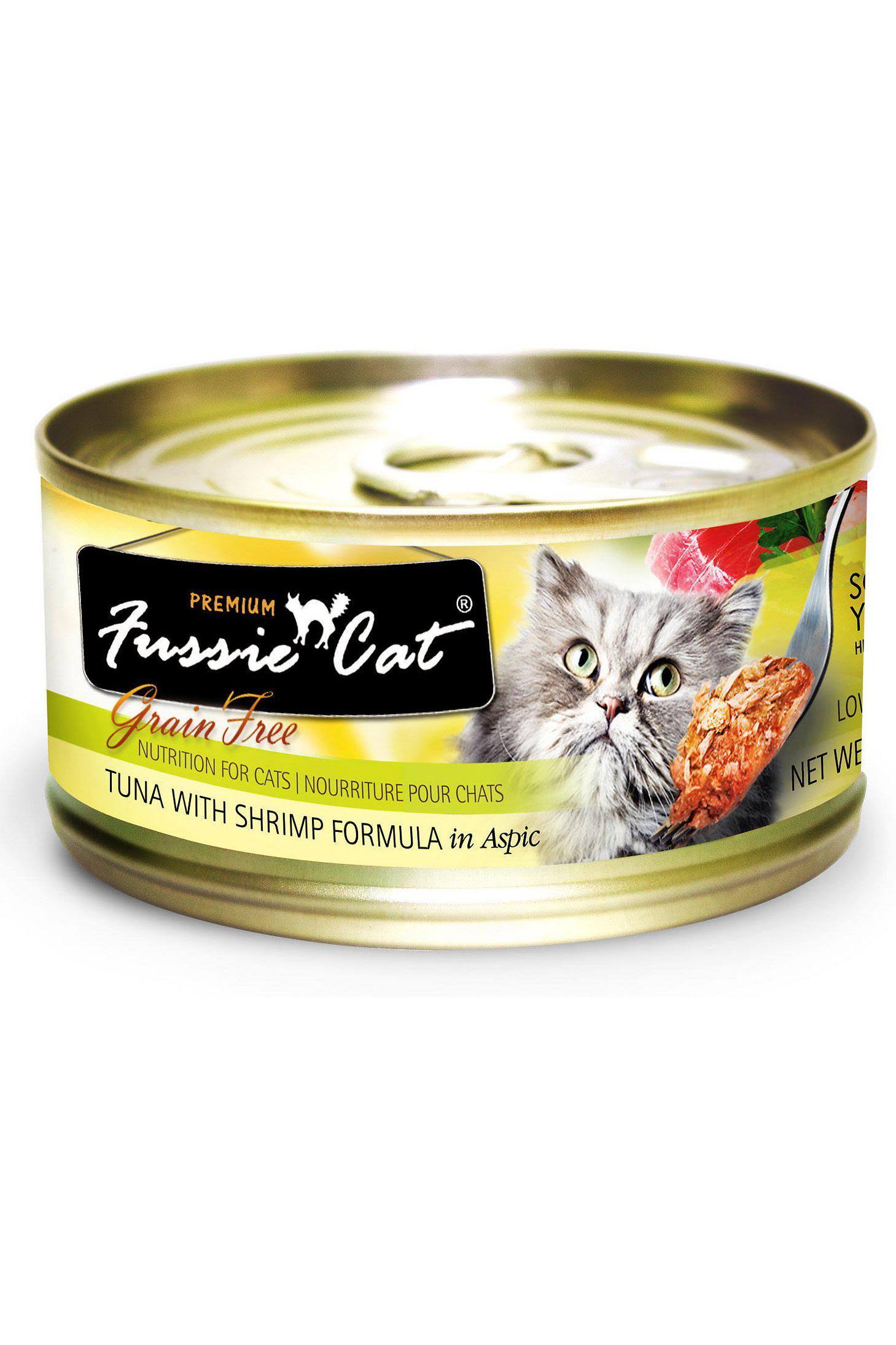 Fussie Cat Grain Free Tuna & Shrimp Canned Cat Food - 2.8 oz can