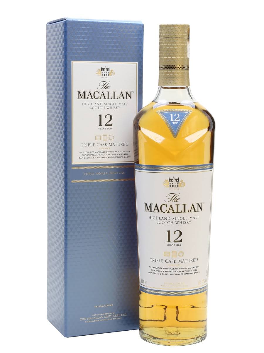 The Macallan 12 Year Old Triple Cask Single Malt Scotch Whisky 750ml