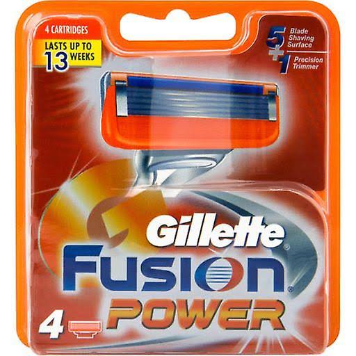Gillette Fusion Power Razor Blades - 4 Refills
