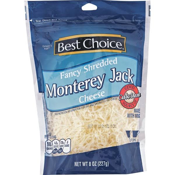 Best Choice Fancy Shredded Monterey Jack Cheese - 8 oz