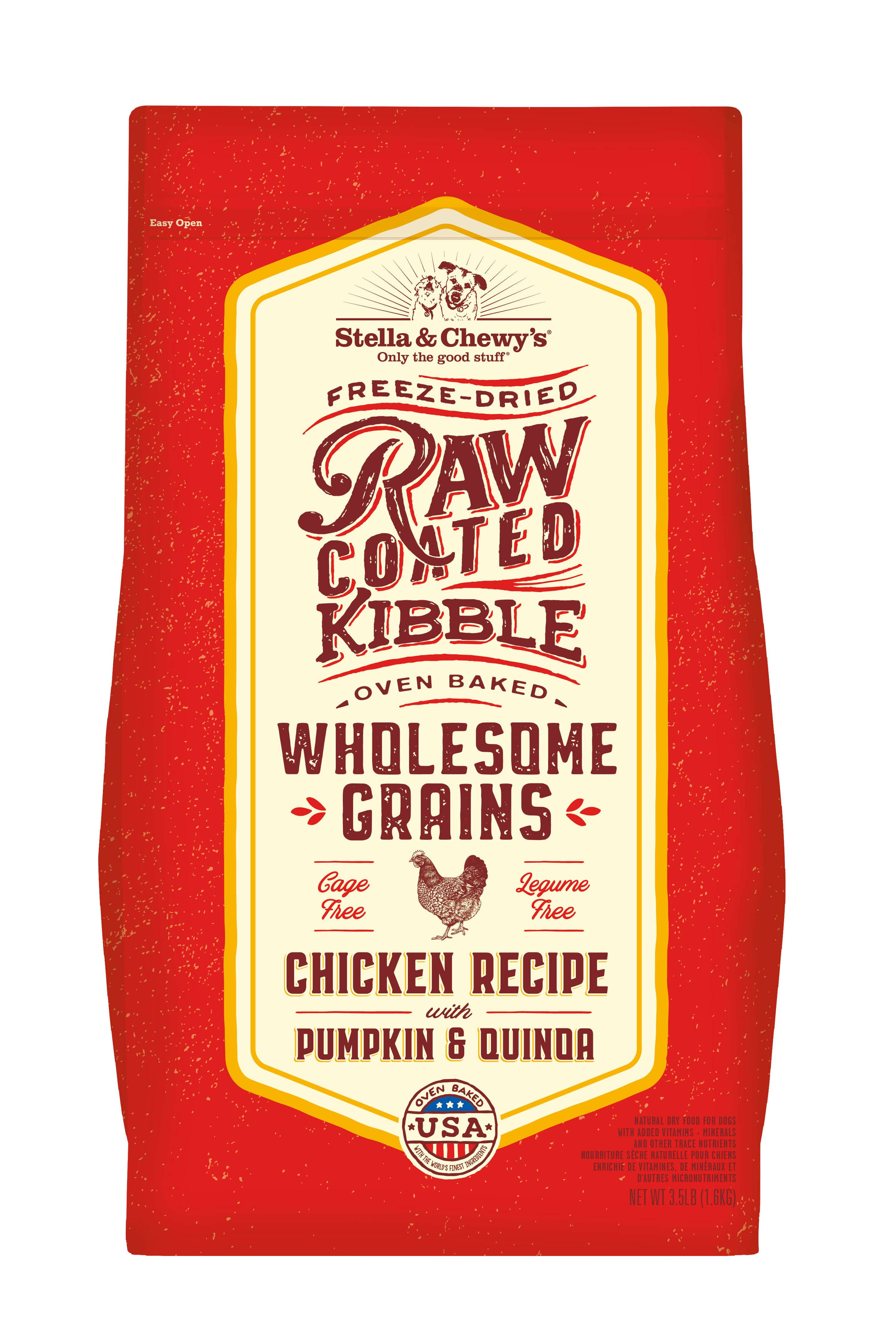 Stella & Chewy, Raw Coated Whole Grain Chicken 22#