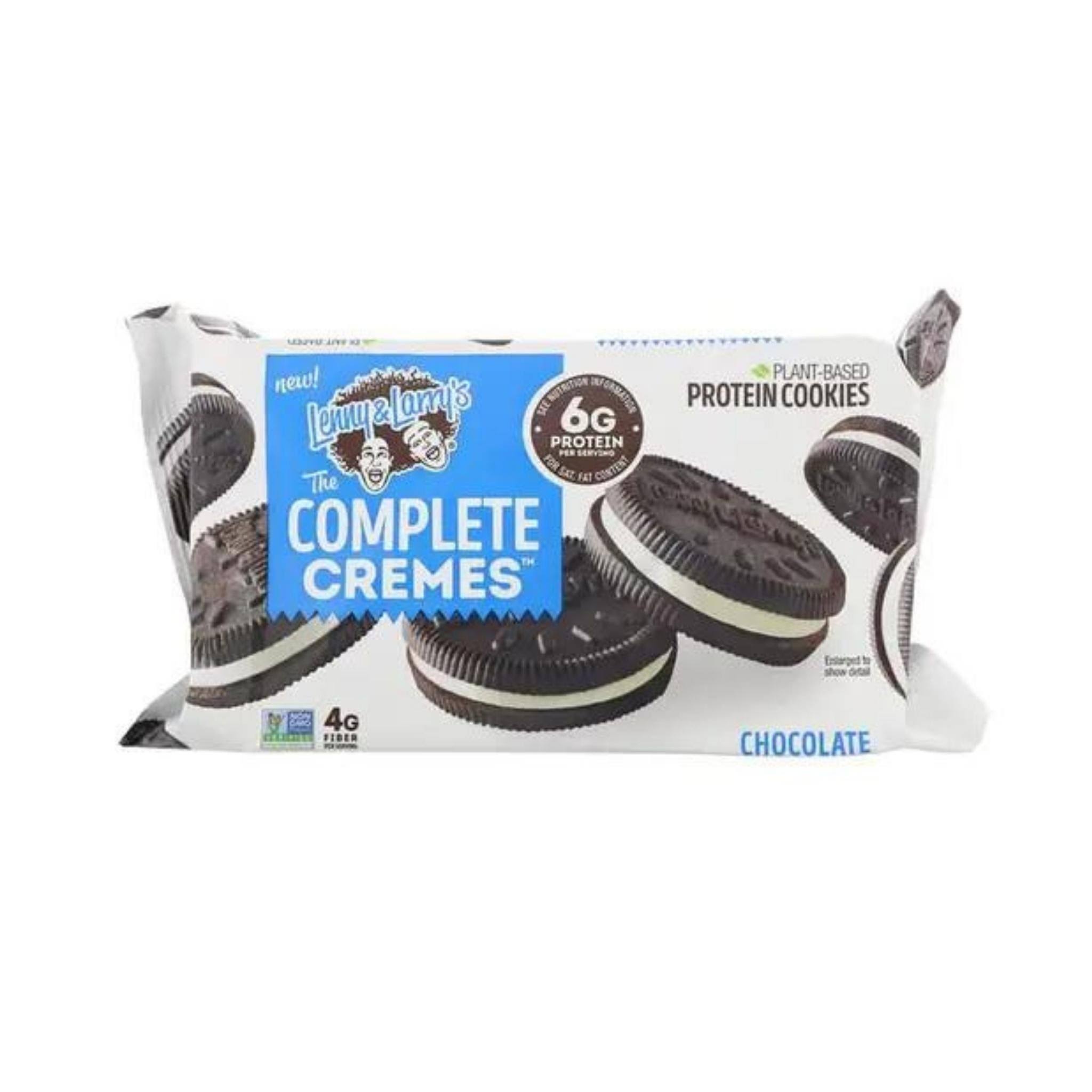 Lenny & Larry's The Complete Cremes Cookies, Plant-Based Proteins, Chocolate - 6 cookies, 2.86 oz