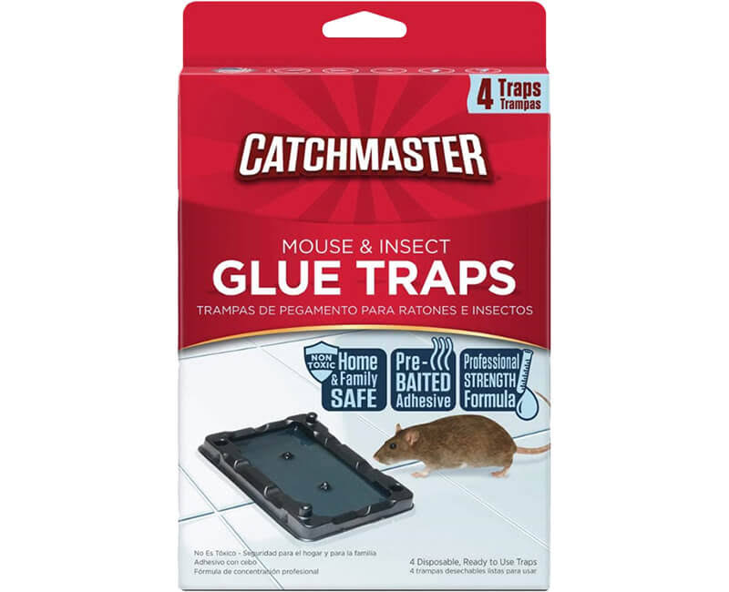 Catchmaster Mouse and Insect Glue Traps - 4 Pack