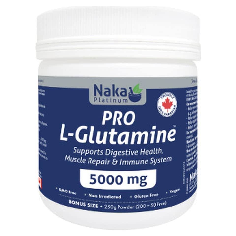 Pro L-glutamine 5000mg - 200g + 50g Bonus