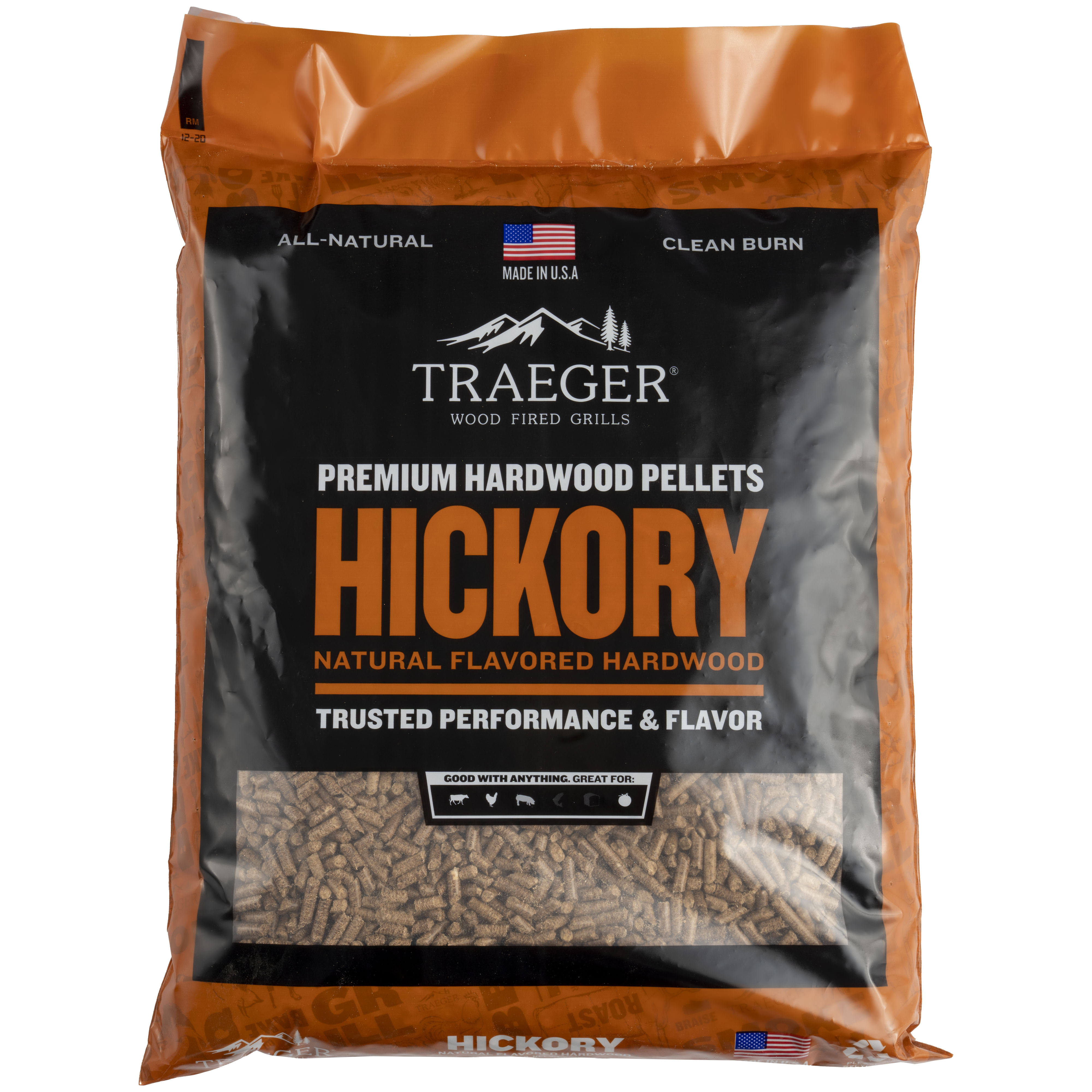 Traeger Hickory Hardwood Pellets