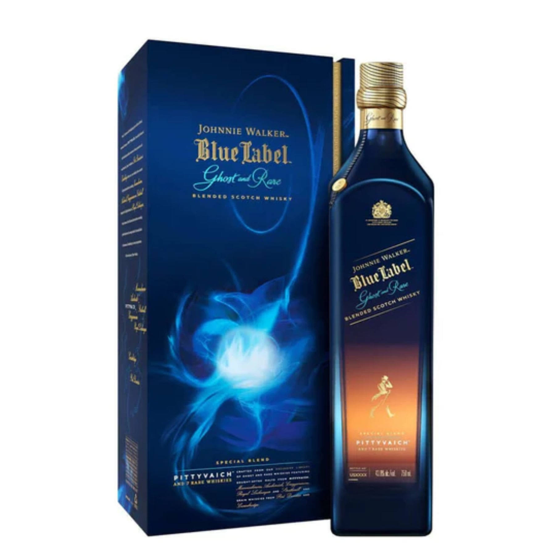Johnnie Walker Blue Label Ghost and Rare Pittyvaich Blended Scotch Whisky 750ml