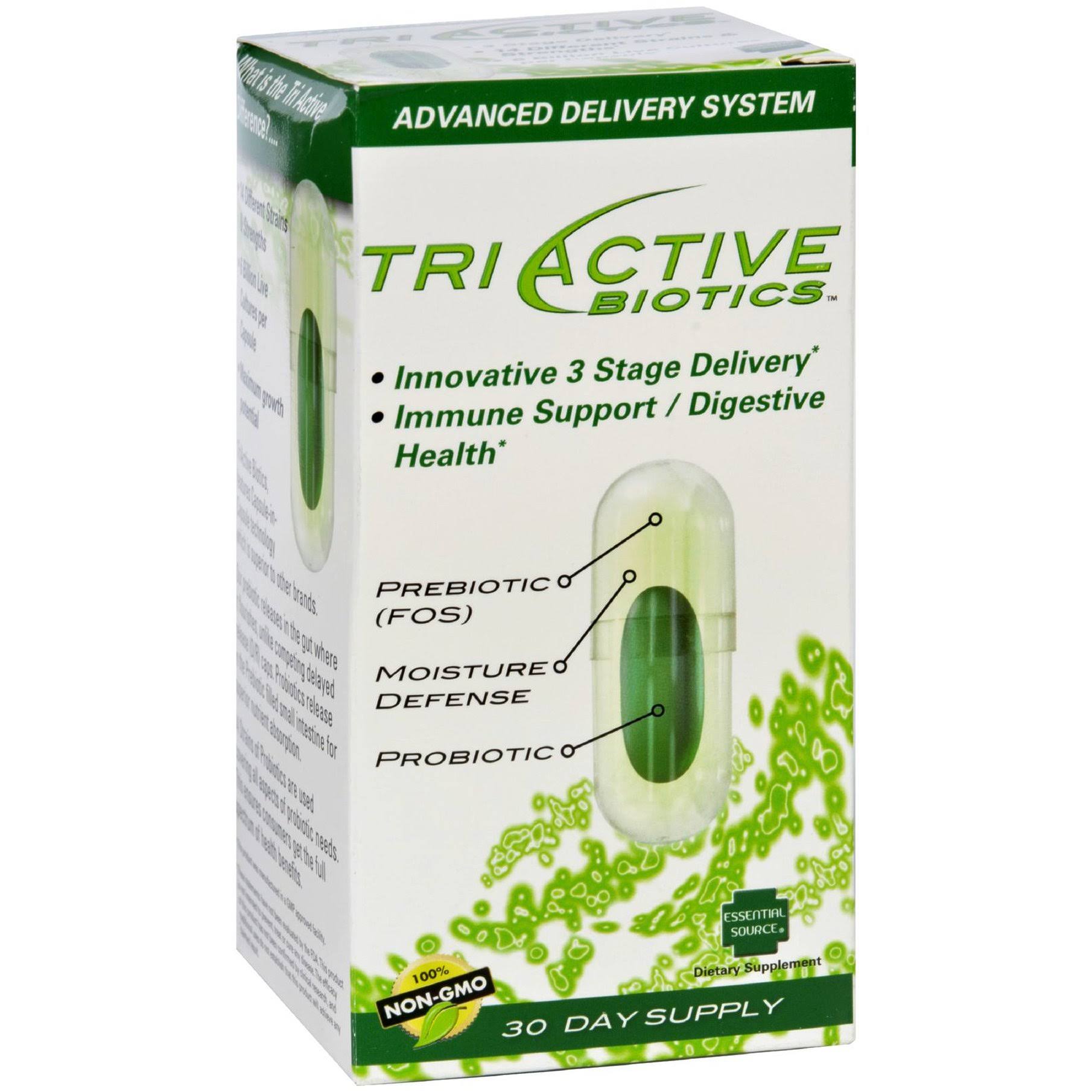 Essential Source Tri Active Biotics Supplement - 30 Capsules