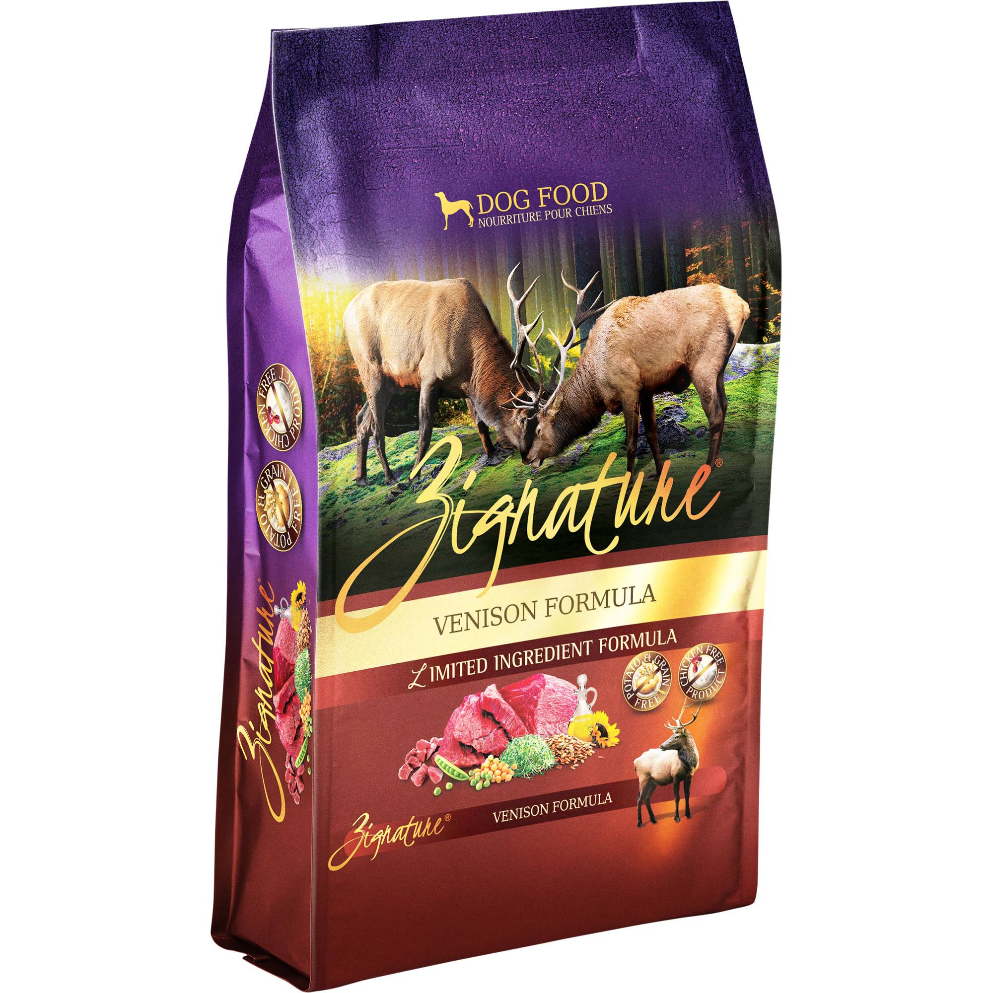 Zignature - Limited Ingredient Grain Free Venison Dog Food 4lb