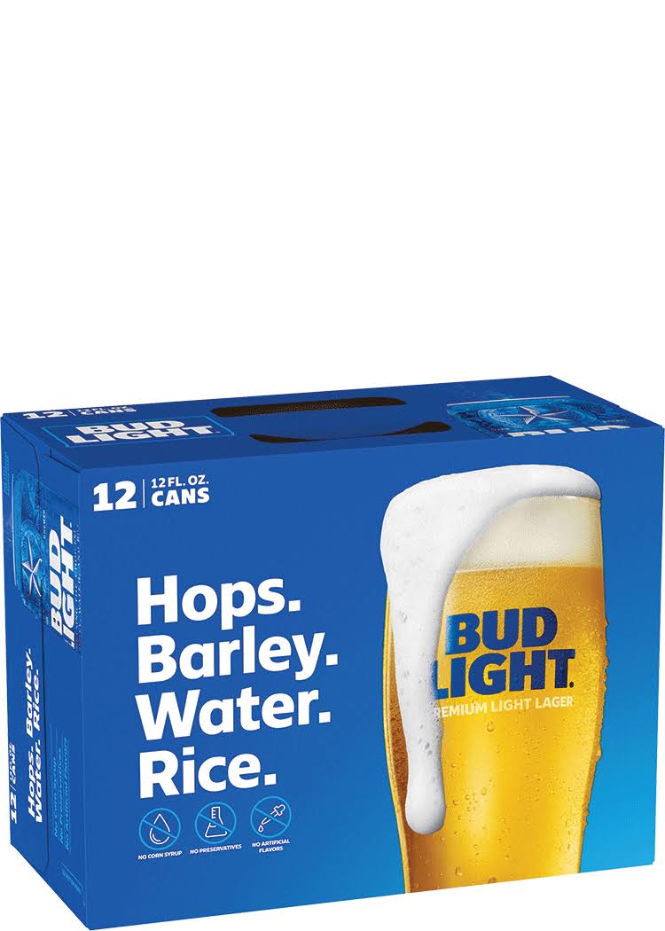 Budweiser Light Beer - 12oz x 12 Pack
