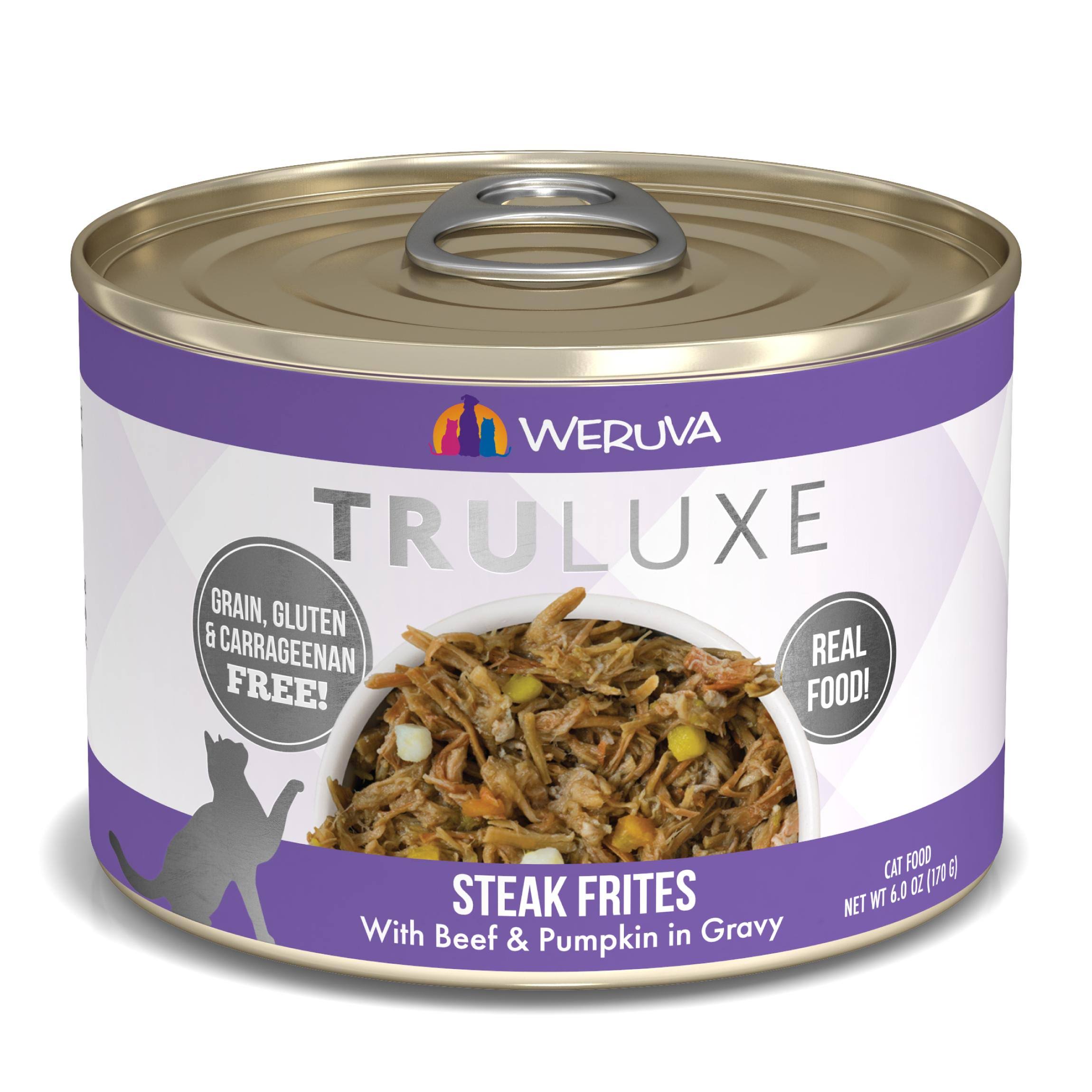 Weruva Grain Free Truluxe Canned Cat Food - Steak Frites, Adult
