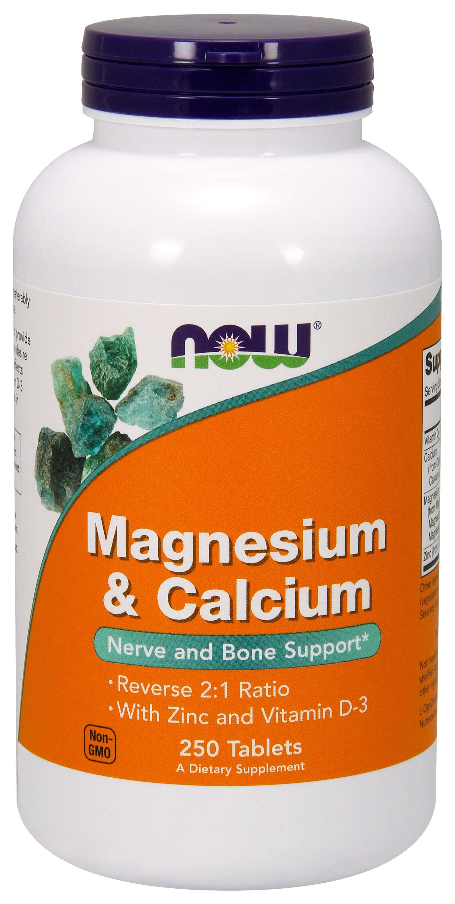 Now Foods Magnesium and Calcium - 100 Tablets