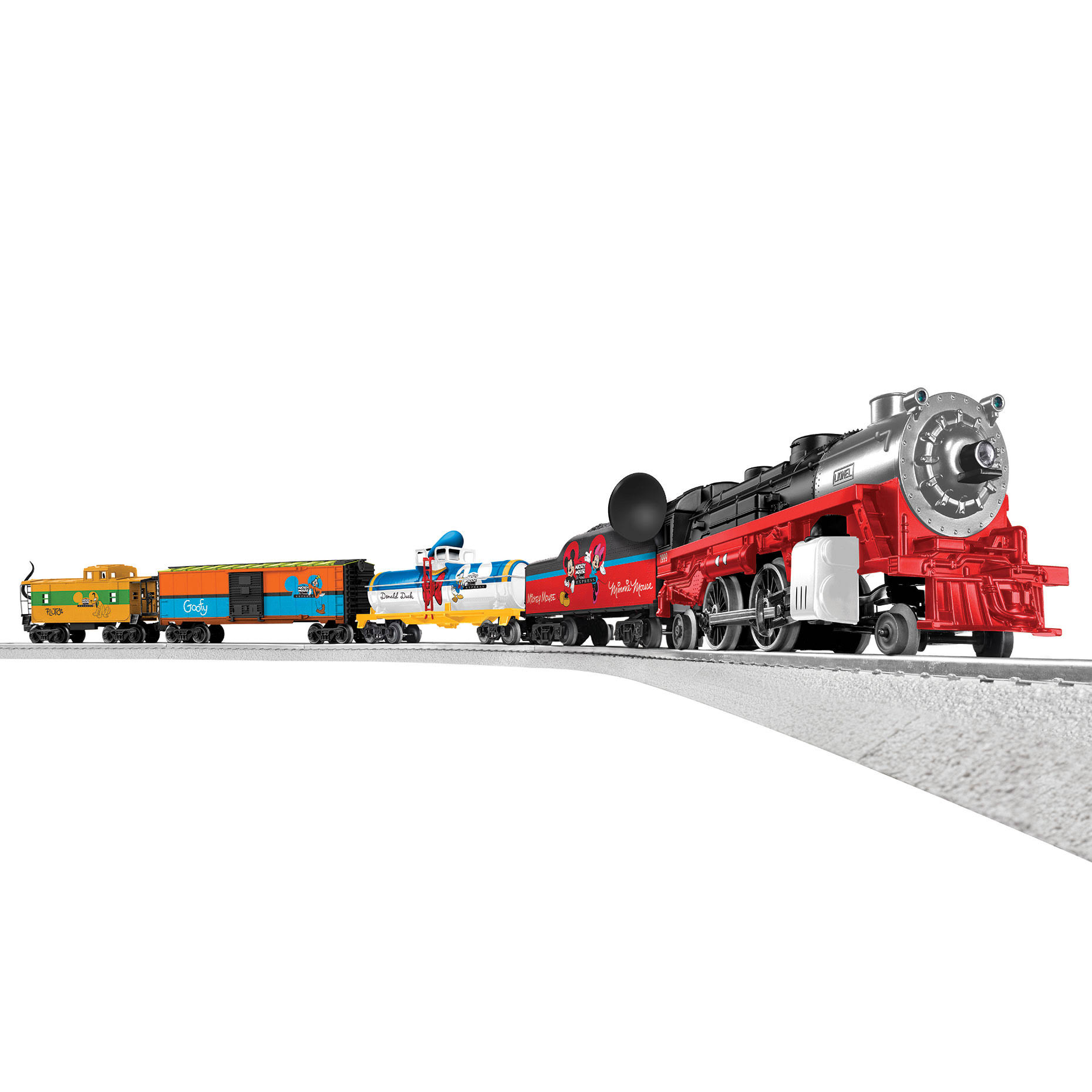 Lionel Disney Mickey & Friends Express Electric O Gauge Model Train Set w/ Remote and Bluetooth Capability