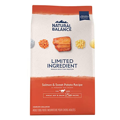 Natural Balance Limited Ingredient Diet Salmon & Sweet Potato | Adult Grain-free Dry Dog Food | 24-lb. Bag