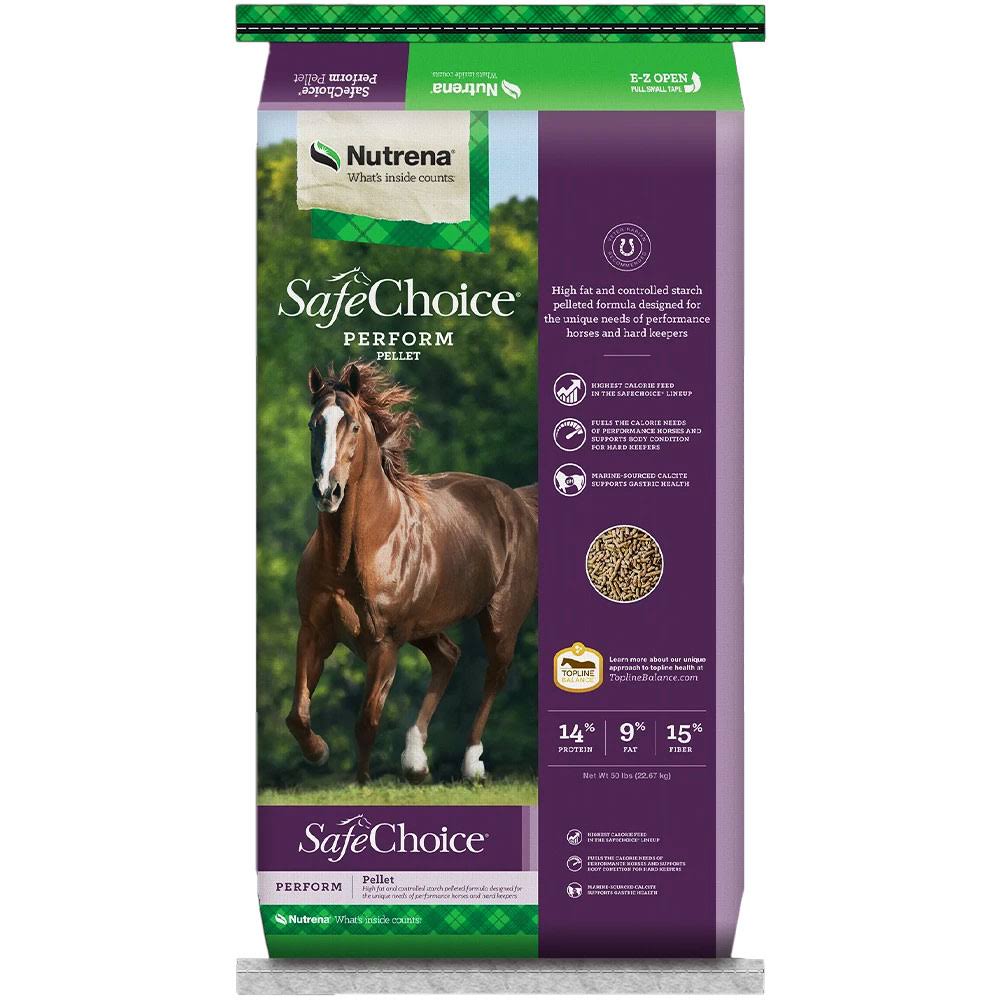 Nutrena 94512 Animal Supplies SafeChoice Perform 14/9 Horse Feed in 50 Pounds