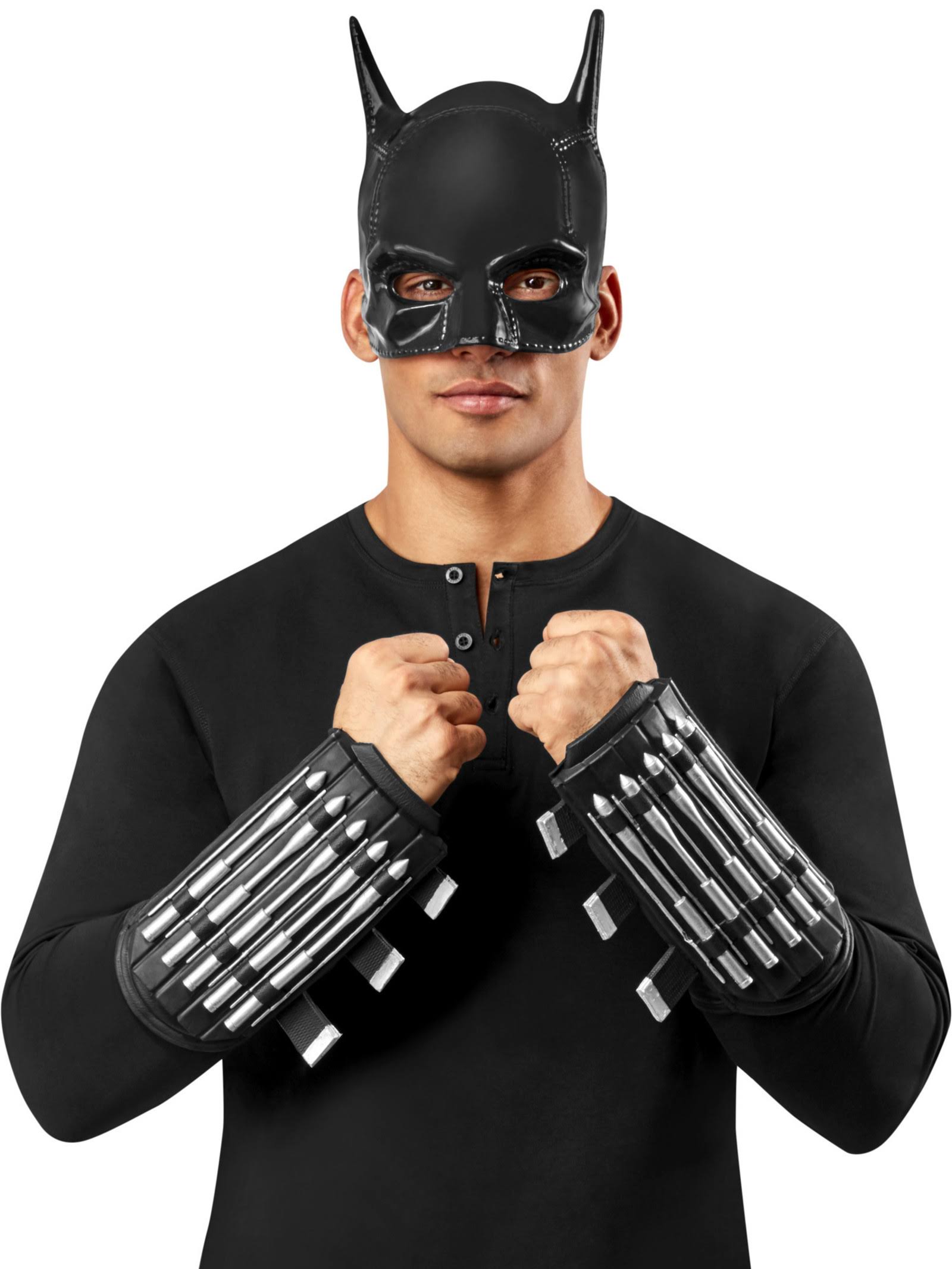 The Batman Adult Gauntlet Accessories | Adult | Unisex | Black/Gray | One-Size | Rubies Costume Co. Inc