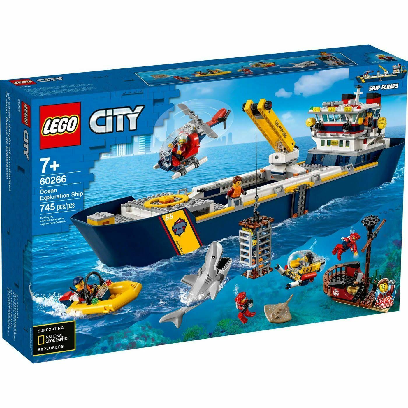 Lego 60266 City Ocean Exploration Ship Building Kit New with Sealed Box