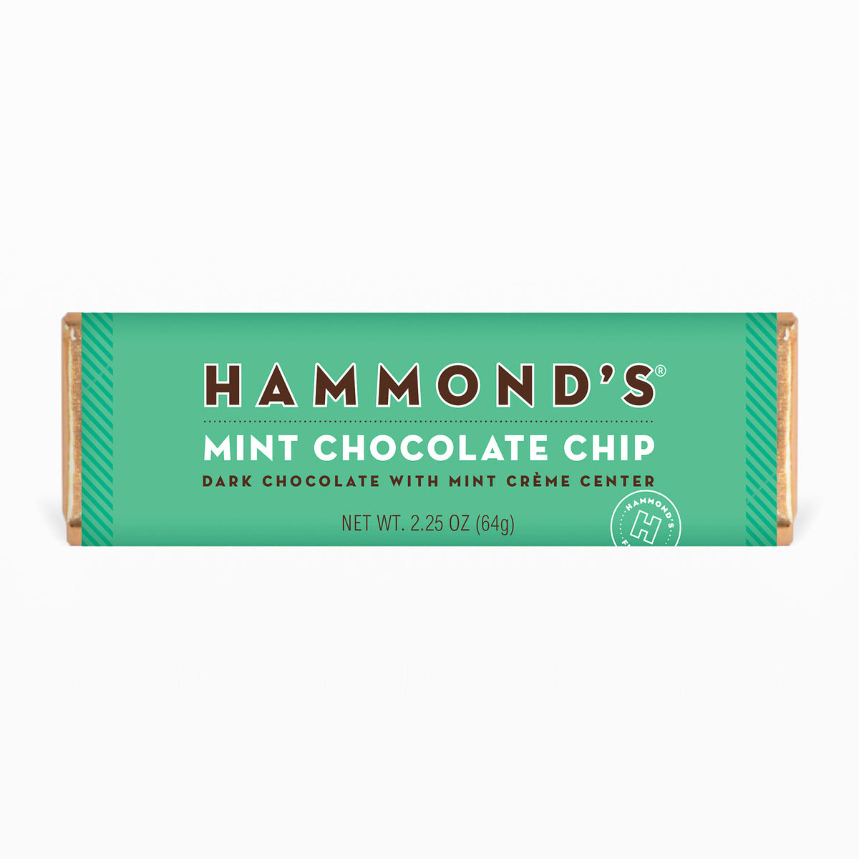 Hammond's Mint Choc Chip Dark Chocolate Bar (64G)