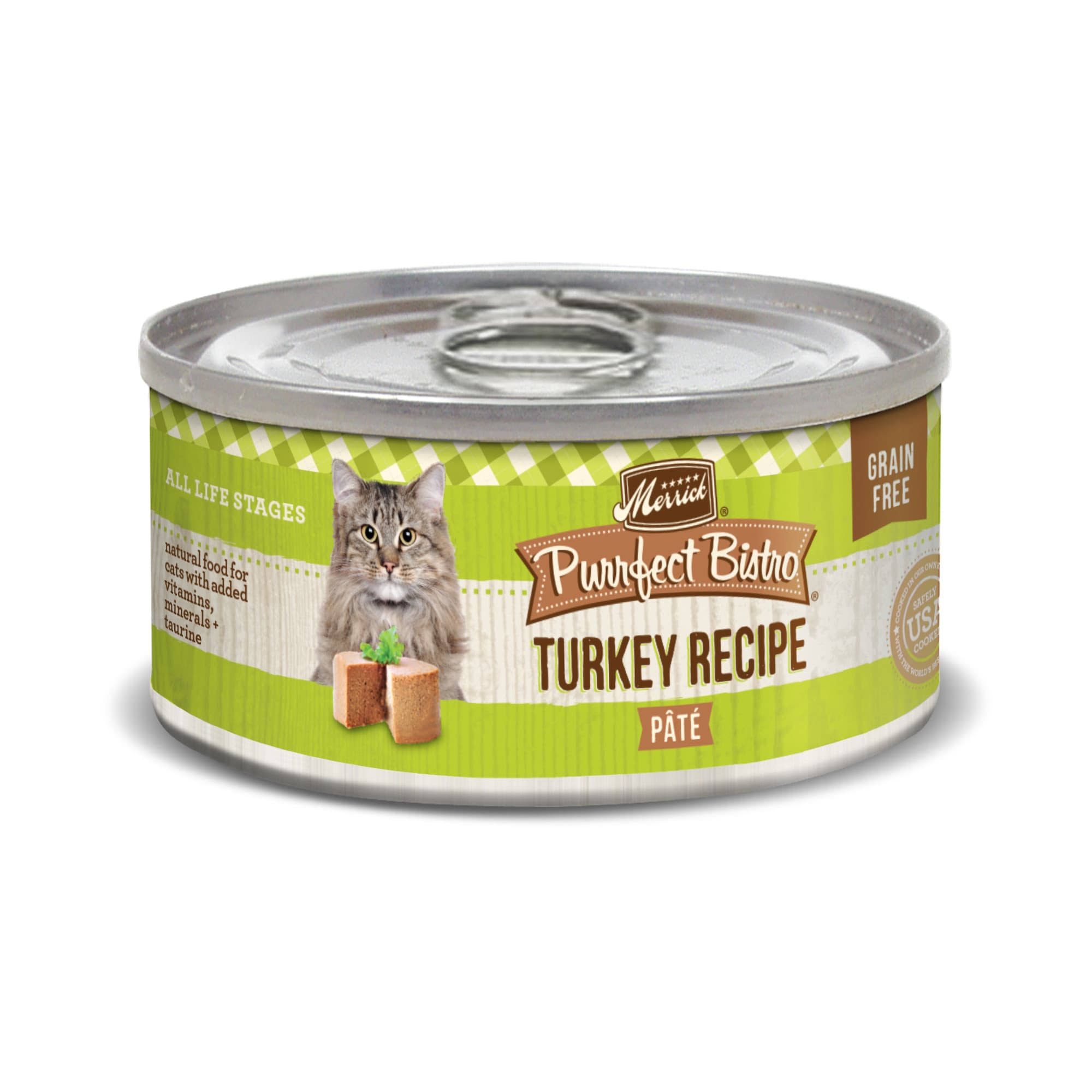 Merrick Purrfect Bistro Cat Food - Turkey Pate