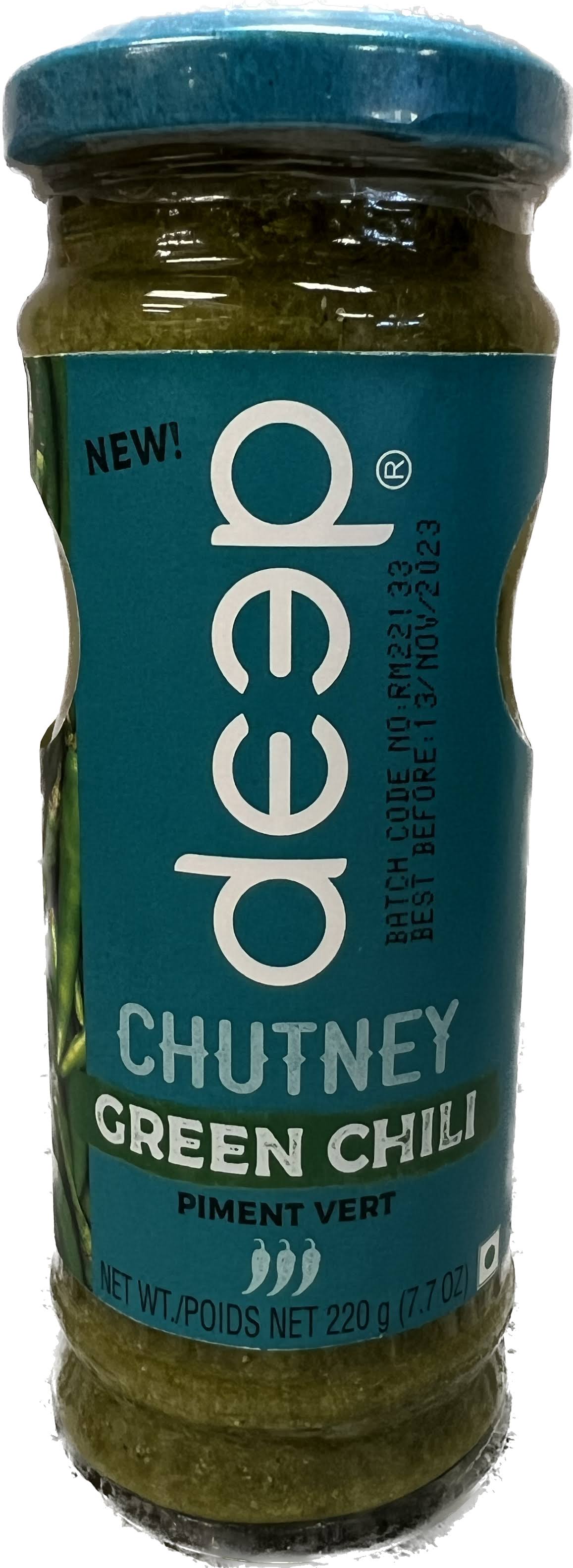 Deep Green Chilli Chutney 7.7 Oz
