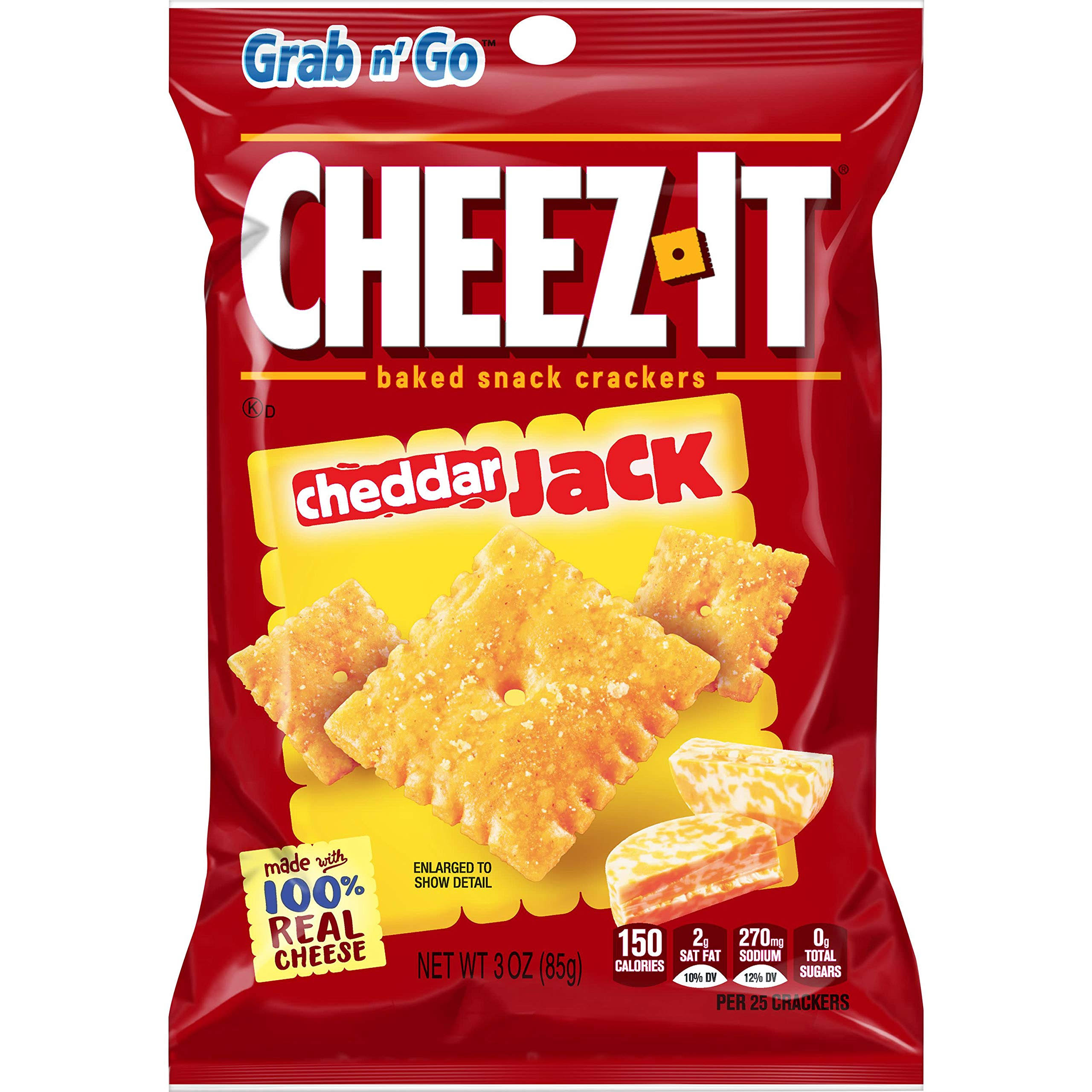 Cheez-It Baked Snack Crackers - Cheddar Jack, 3oz