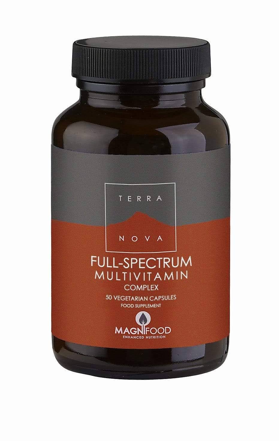 Terra Nova Full-Spectrum Multivitamin Complex Supplement - 50 Vegetarian Capsules