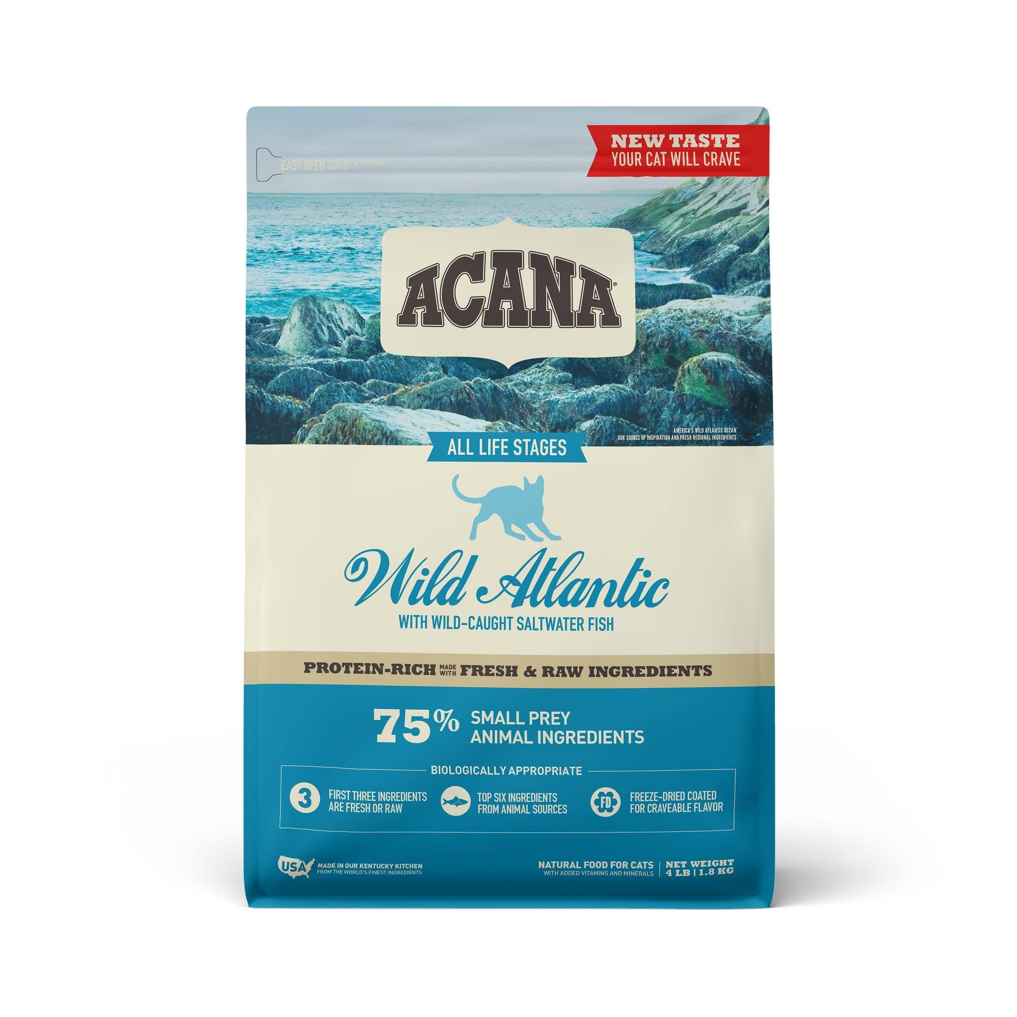 Acana Dry Cat Food 4lb / Wild Atlantic