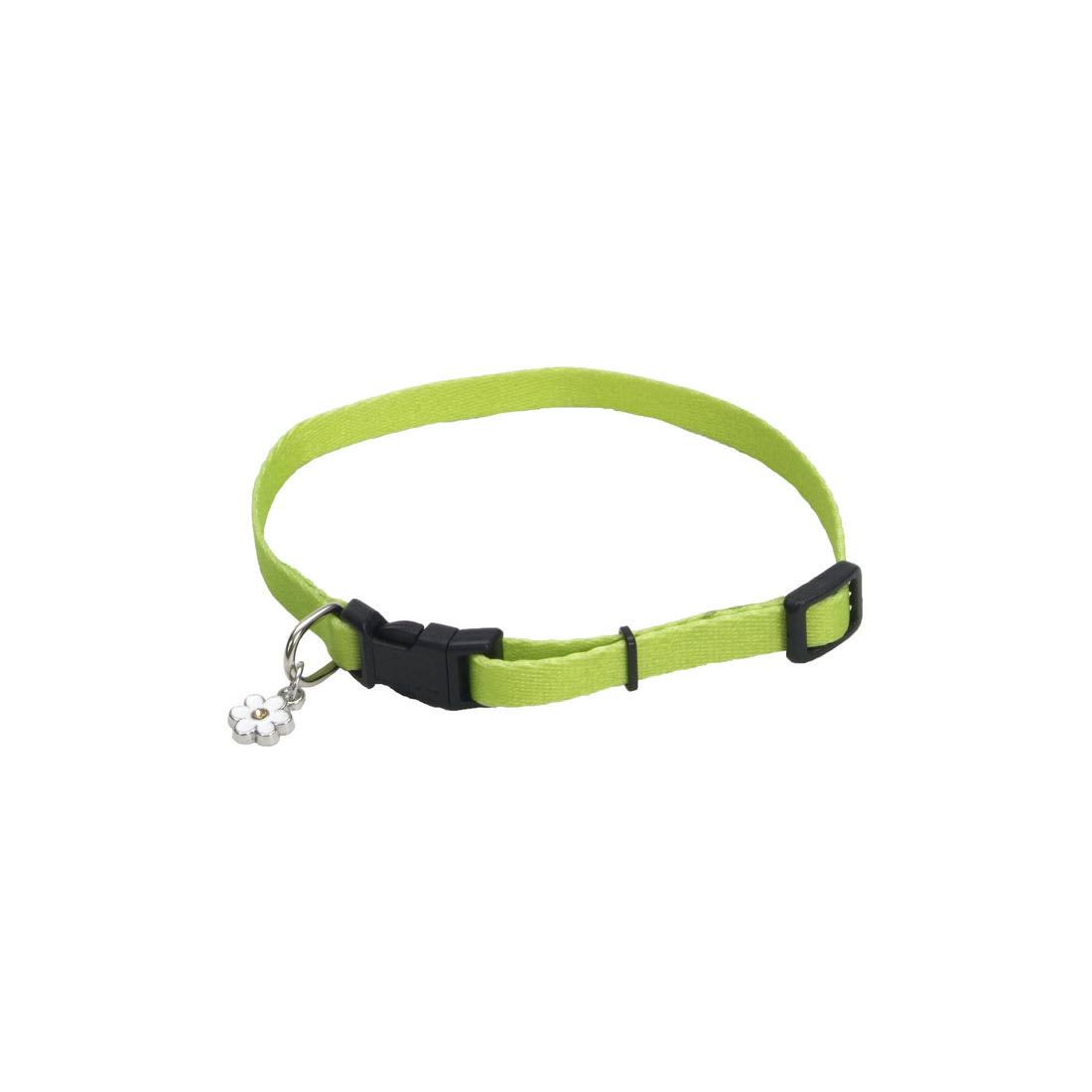 Coastal Pet Lil Pals Nylon Adjustable Dog Collar - 6-8 in, Lime