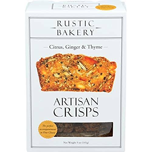Rustic Bakery Artisan Crisps, Citrus, Ginger & Thyme - 5 oz