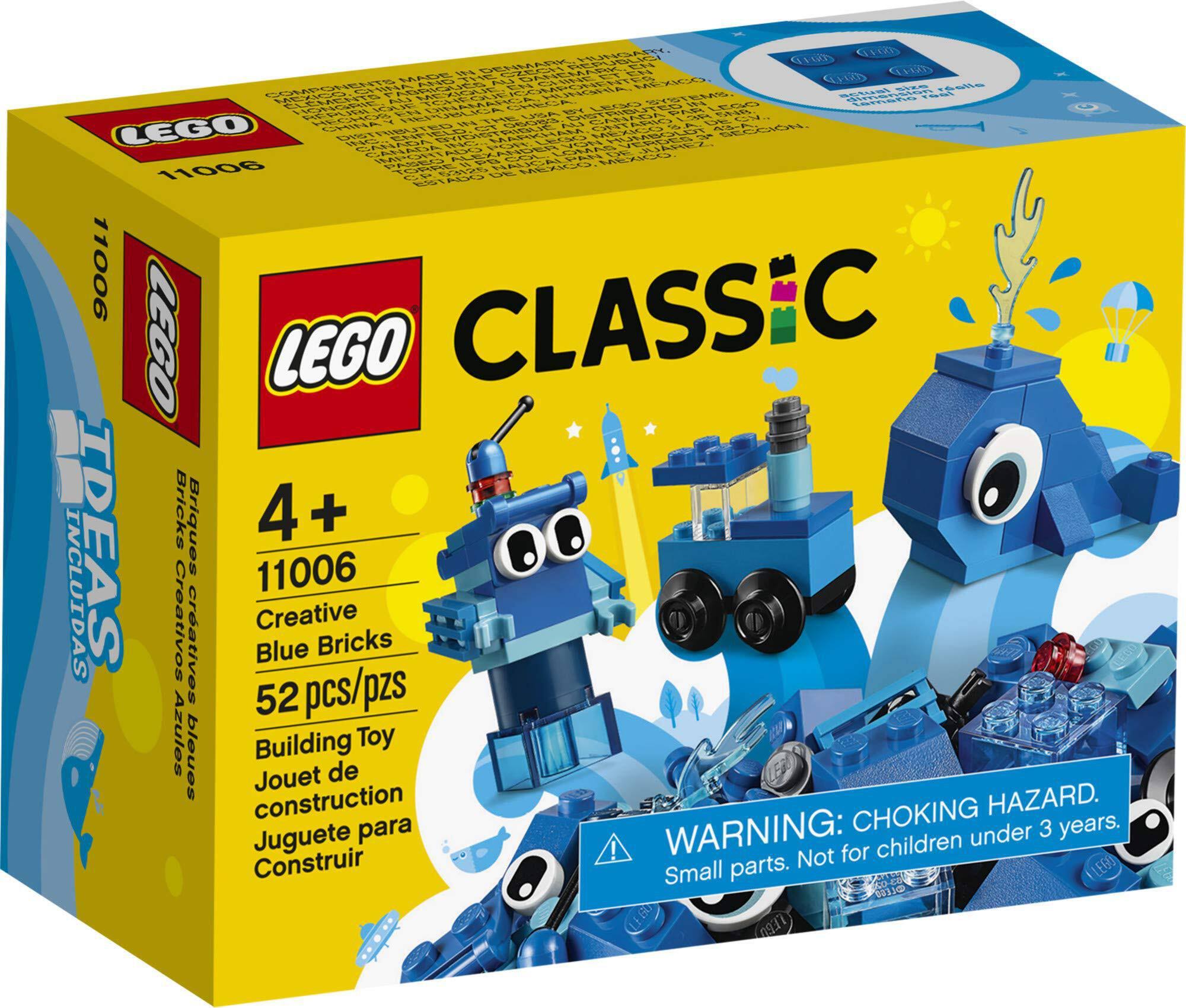 LEGO Classic Creative Blue Bricks 11006 Kids Building Toy Starter Set