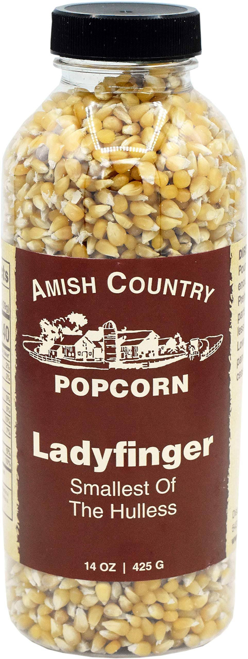 Amish Country Ladyfinger Popcorn Bottle, 14 oz