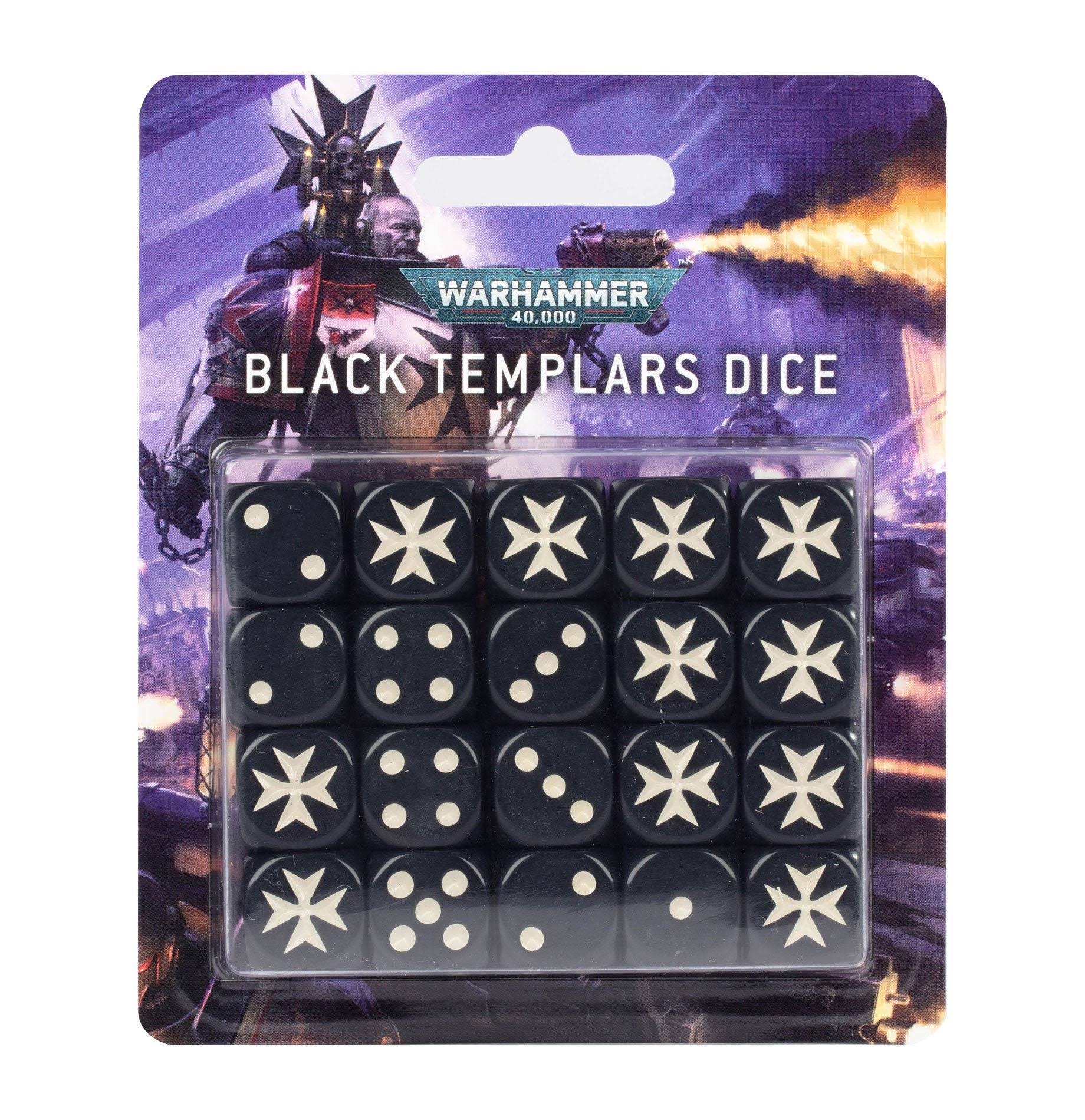Warhammer 40K - Black Templars Dice Set