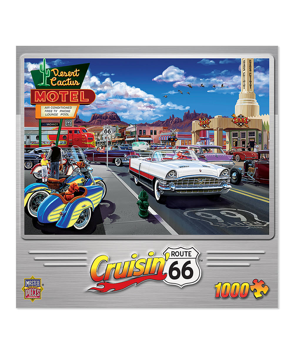 Masterpieces Cruisin' Route 66 Drive-Through 1000-Piece Puzzle One-Size