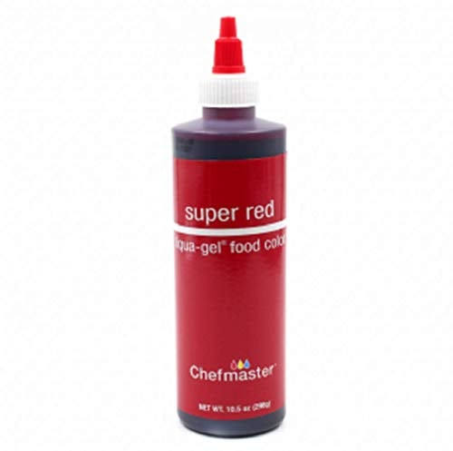 Chefmaster Liqua Gel Food Color - Super Red, 10.5oz