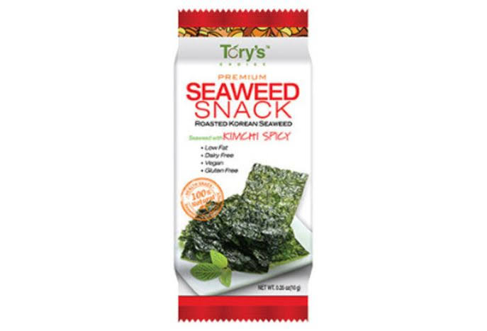 Torys Roasted Korean Seaweed Snack - 0.35oz, Kimchi Spicy