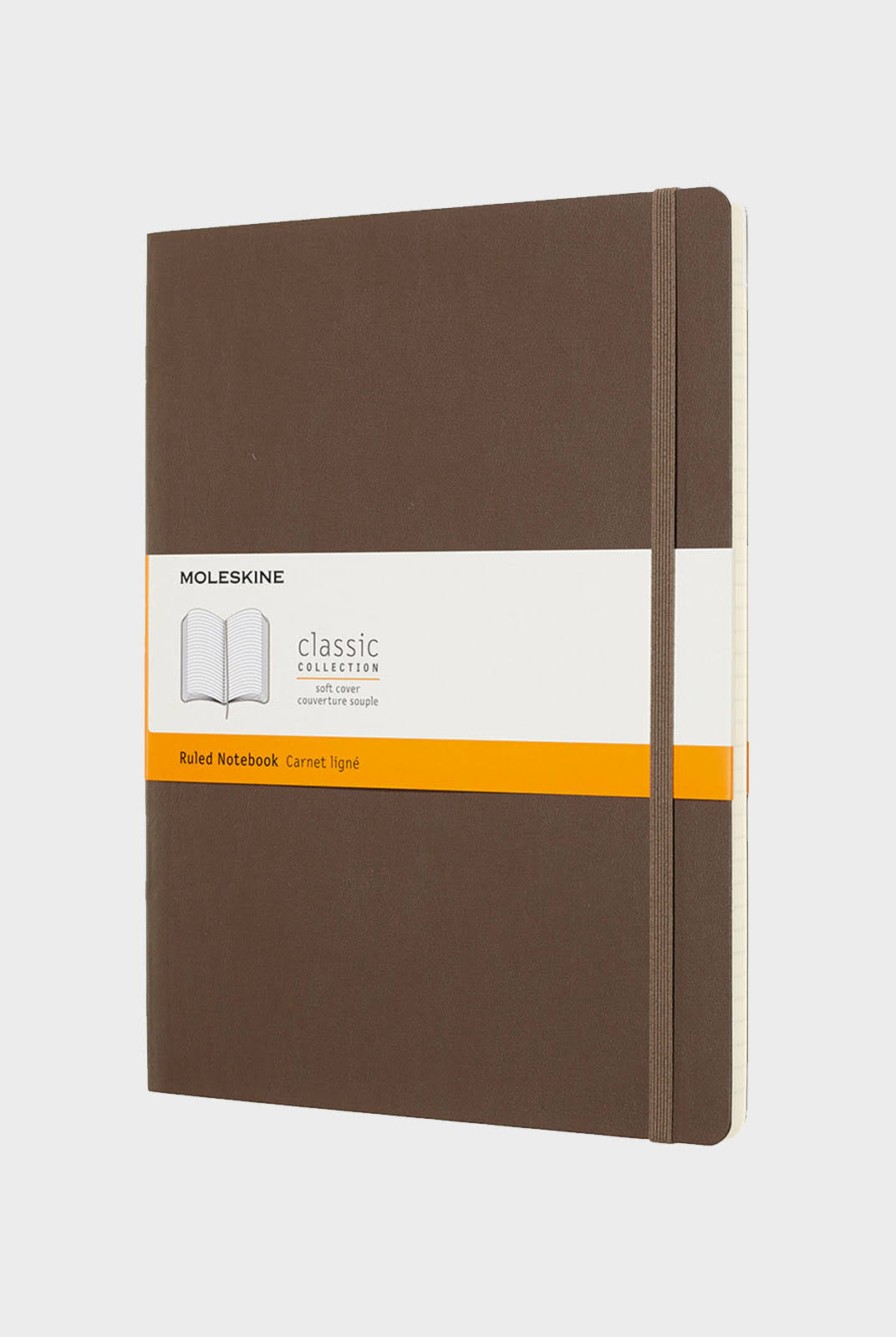 Moleskine - Classic Soft Cover Notebook - Ruled - Extra Large - Earth Brown