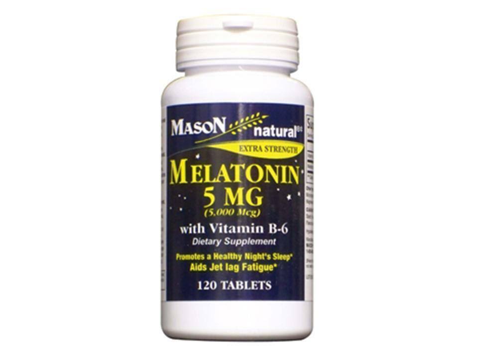Mason Natural Melatonin 5 Mg With Vitamin B-6 Tablets - 120 Ea