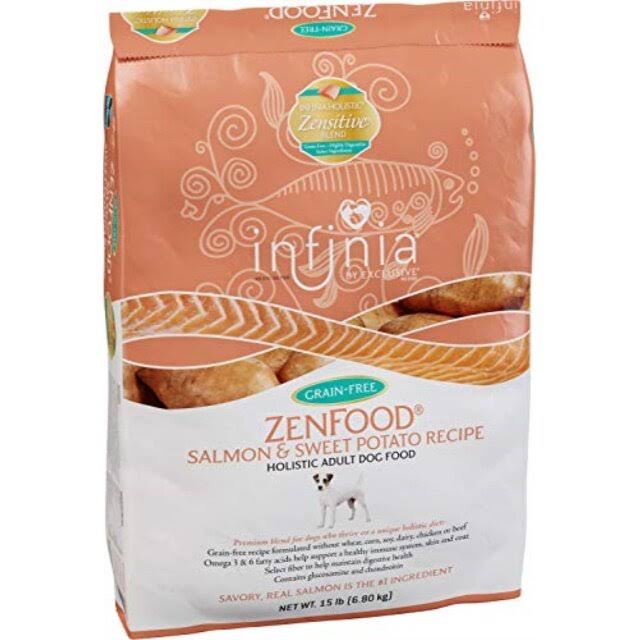 Infinia ZenFood Salmon and Sweet Potato Adult Dog Food, 15 LB Bag