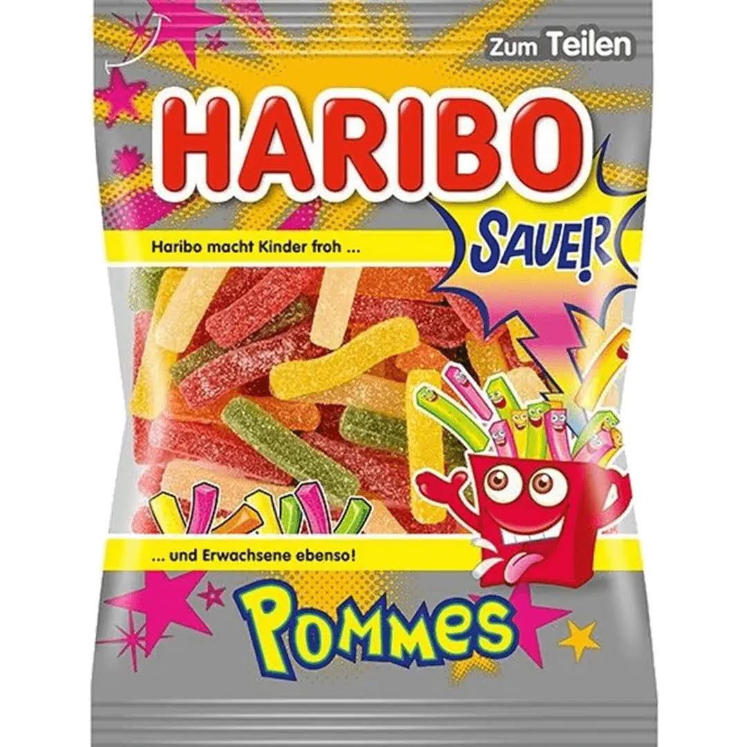 Haribo Fries Sauer Sour Sugared Fruit Gums Fries