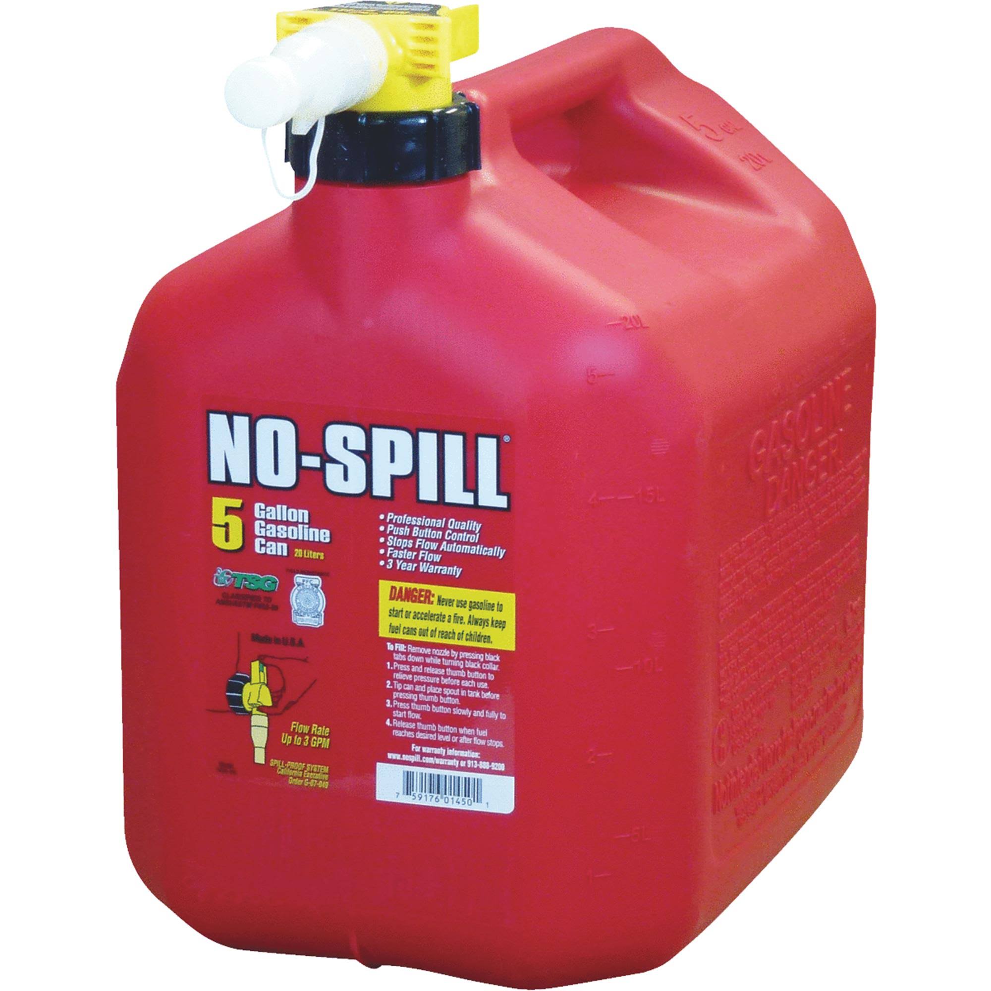 No Spill Gas Can - 5 gal
