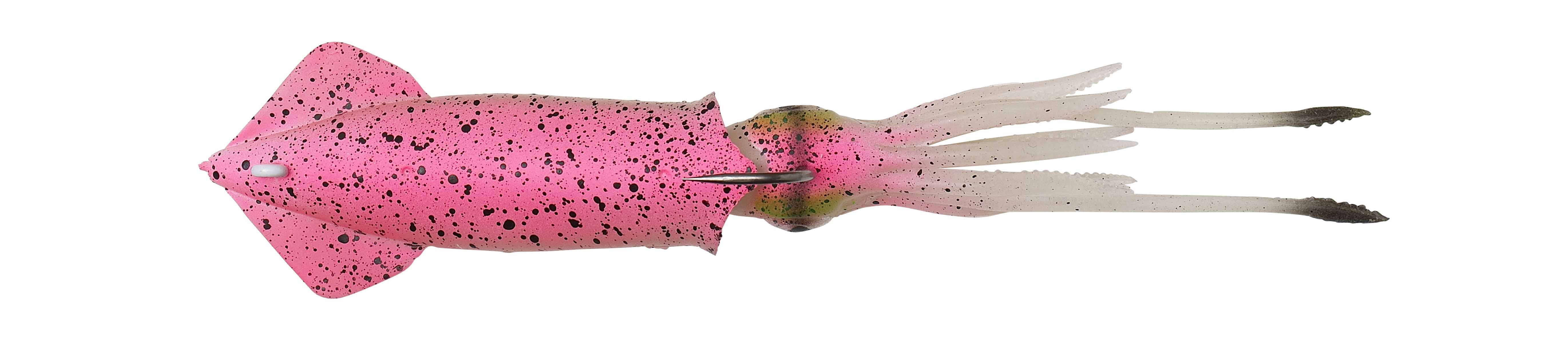 Savage Gear 3D TPE Swim Squid Pink Glow / 4 7/8 in (1 oz)