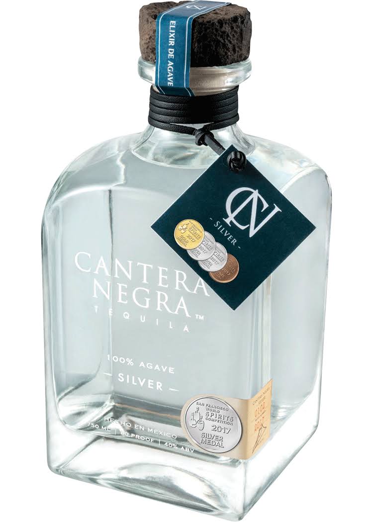 Cantera Negra Silver Tequila - 375 ml