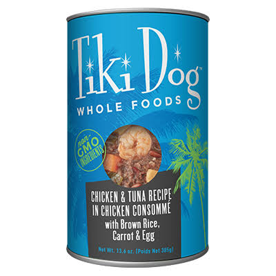 Tiki Pet Luau Whole Food Canned Dog Food 13.6oz Exclusive at Paw Tuna Consomme