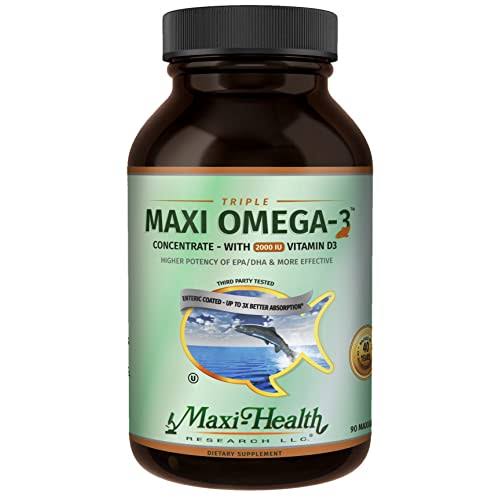 Maxi Health Triple Maxi Omega-3 Supplement - 2000IU, 100ct