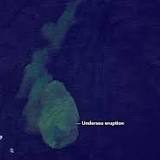 NASA captures 'Sharkcano' eruption where mutant sharks swim near an underwater volcano
