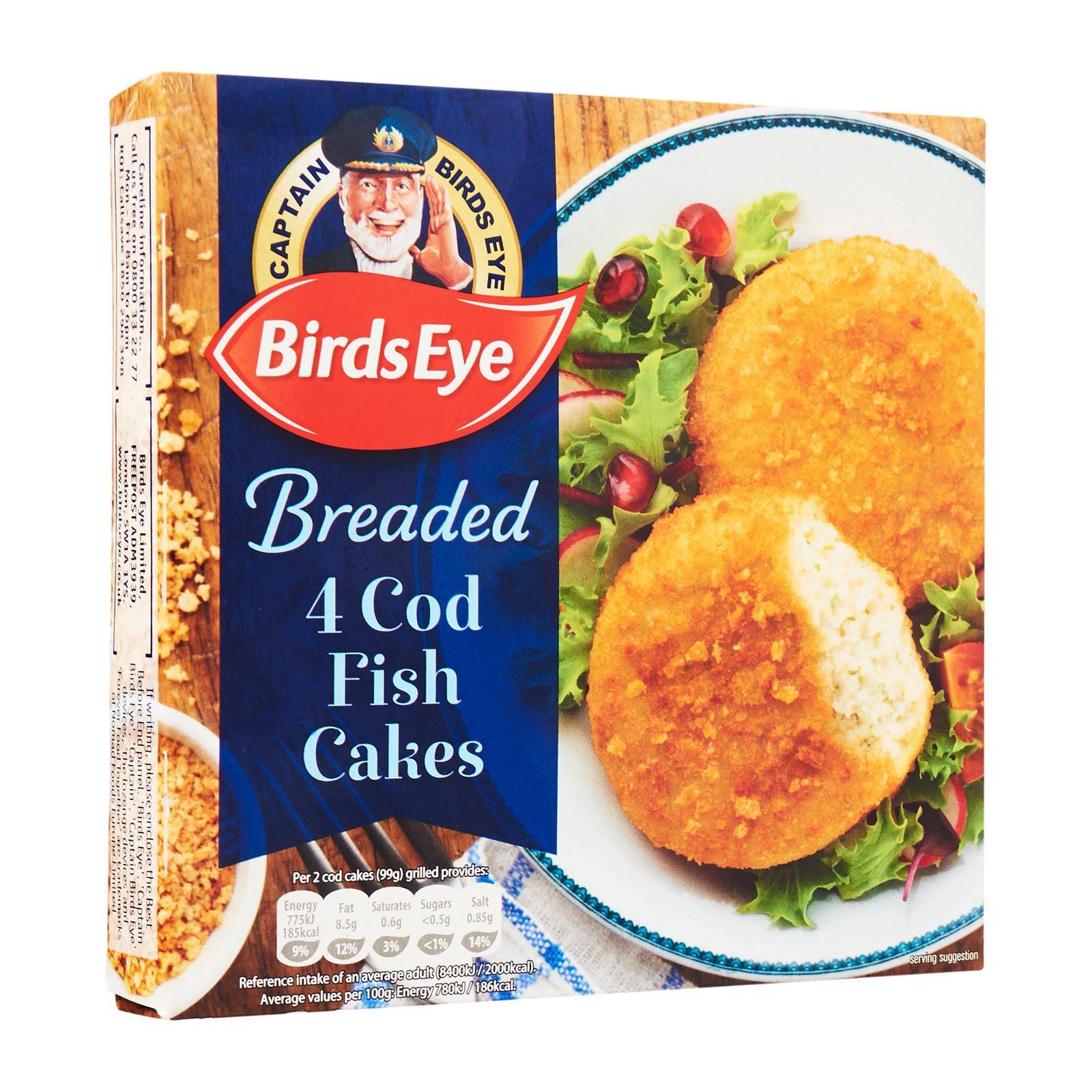 Birds Eye 4 Breaded Cod Cakes - 198g