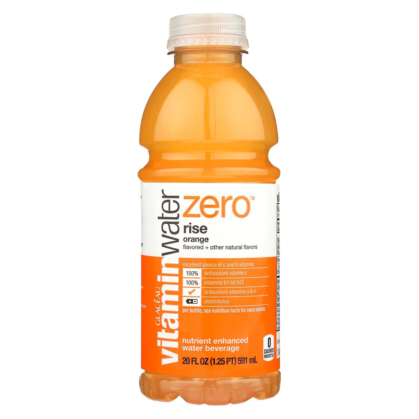 Vitamin Water Zero Rise Nutrient Enhanced Water Beverage - Orange, 20oz