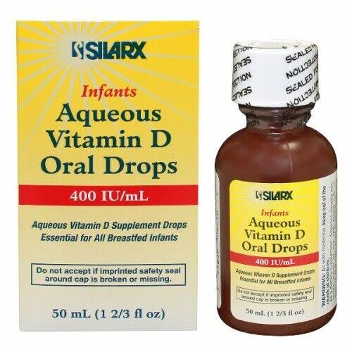 Silarx Infants Aqueous Vitamin D Oral Drops, 400 IU, 50 ml