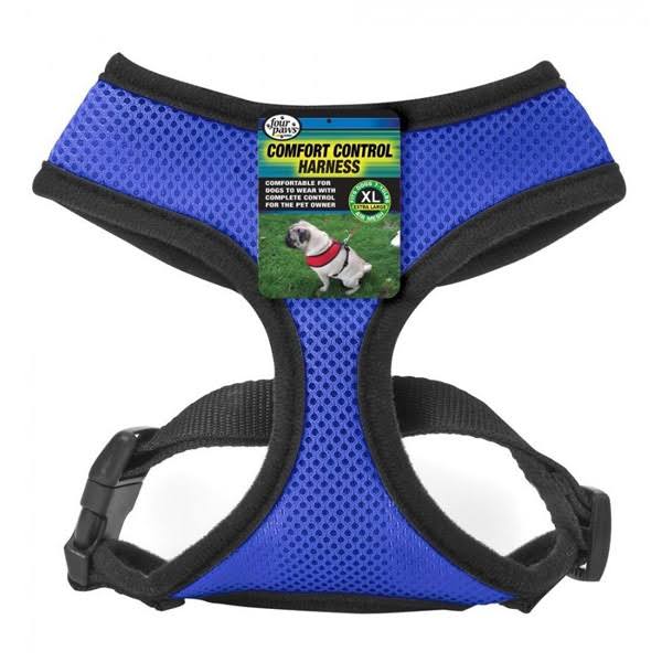 Four Paws Comfort Control Dog Harness - Blue